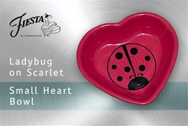 Fiesta Ladybug Small Heart Bowl